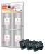 310018 - 3 cartuchos de tinta negra de Peach compatibles con Canon, Apple BCI-10BK, 0956A002